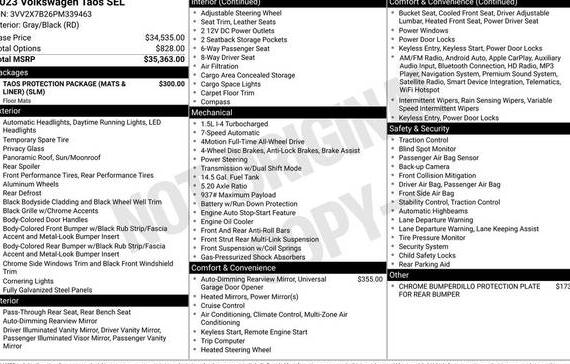 VOLKSWAGEN TAOS 4MOTION 2023 3VV2X7B26PM339463 image